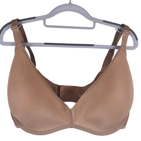 Skims Lightly Lined Underwire Adjustable Straps Beige Women's Bra 42DDD - Picture 1 of 5